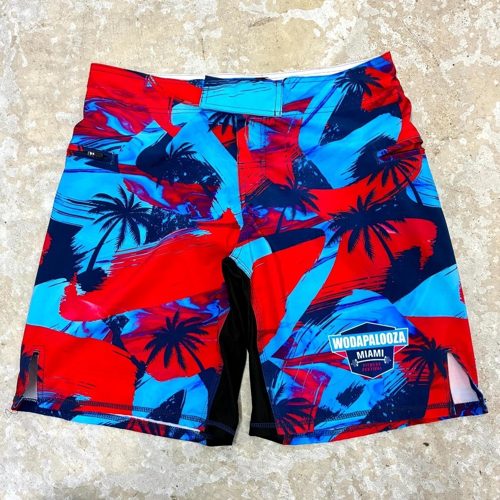 Born Primitive Shorts Mens 30 Blue Wodapalooza Miami Athletic Running Training